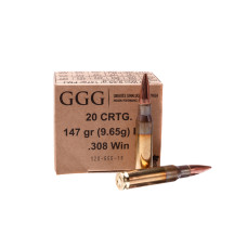 Нарізний патрон  GGG FMJ к.308Win 147gr (9.65g)