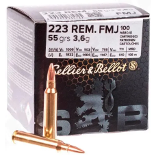 Нарізний патрон Sellier&Bellot 223Rem FMJ 3,6g